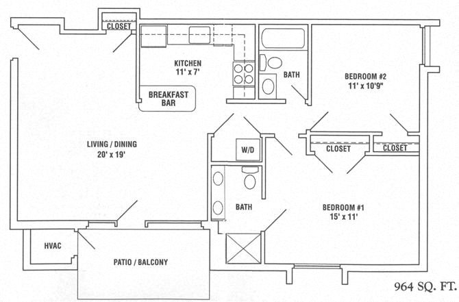 Two Bedroom Floor Plan Two Bedroom Floor Plan
