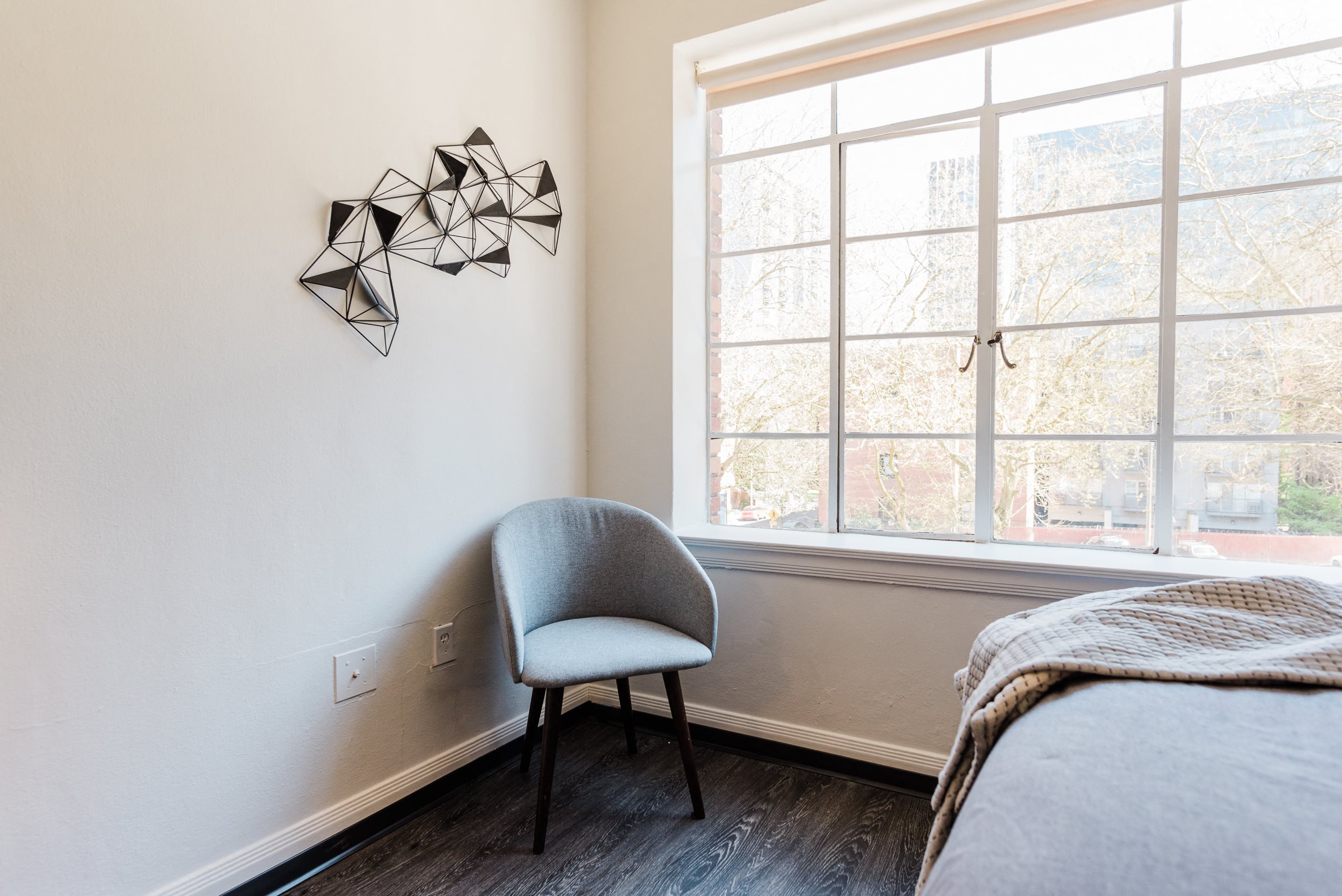 sample studio apartment Beautiful natural light streams in from the large picture window