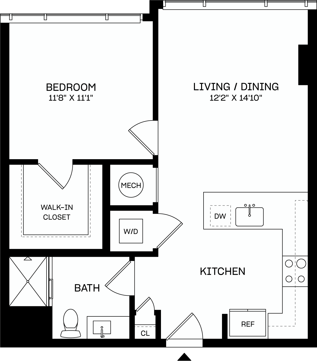 Floor plan layout diagram for A1