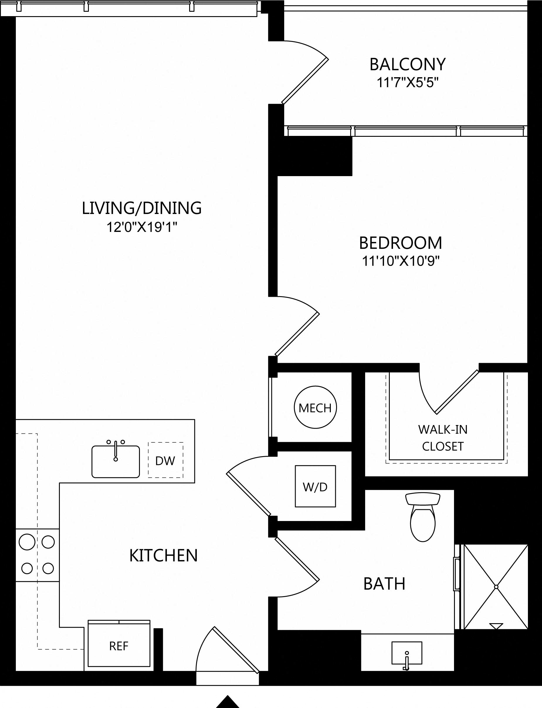 Floor plan layout diagram for A2