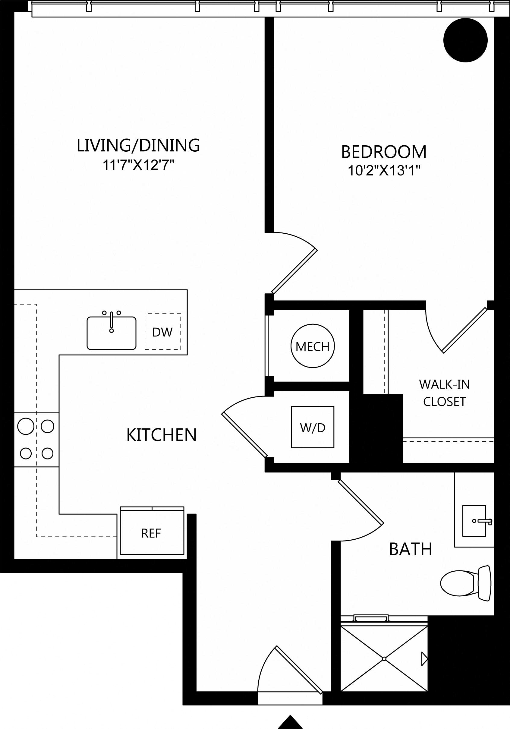 Floor plan layout diagram for A5