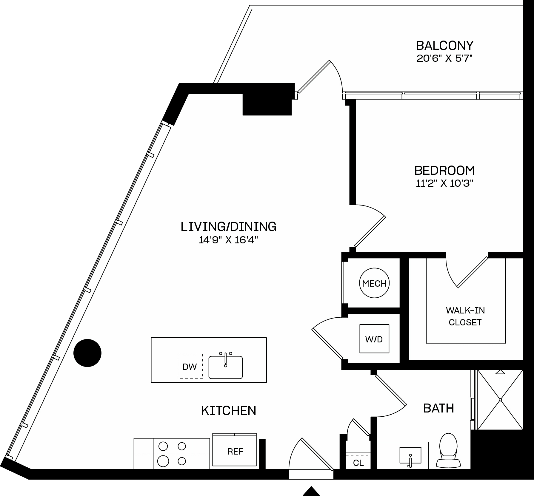 Floor plan layout diagram for A7