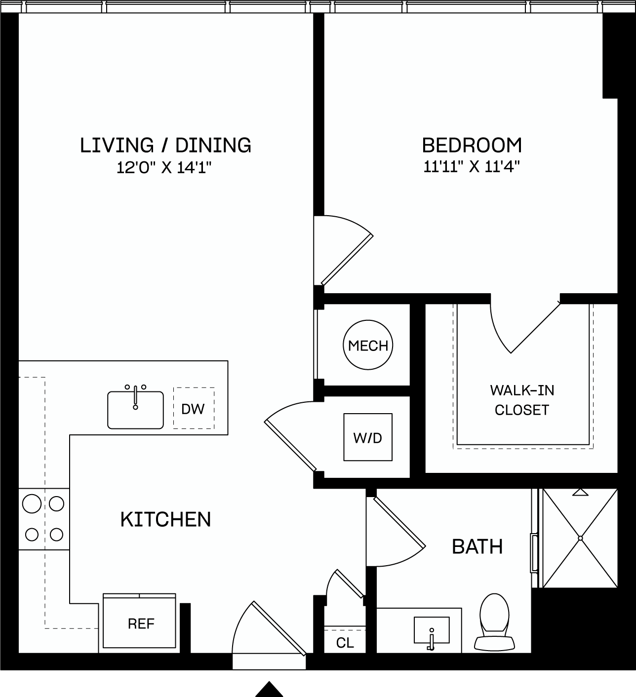 Floor plan layout diagram for A8