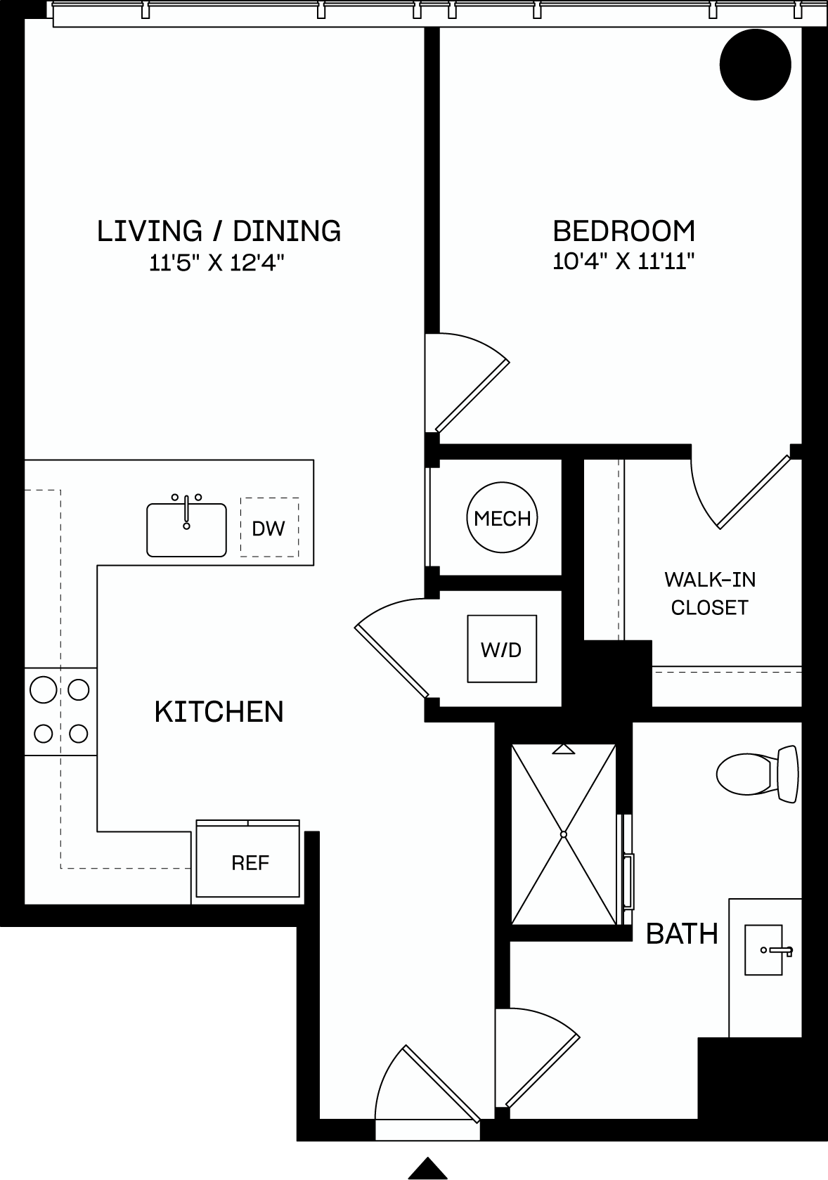 Floor plan layout diagram for A9-A