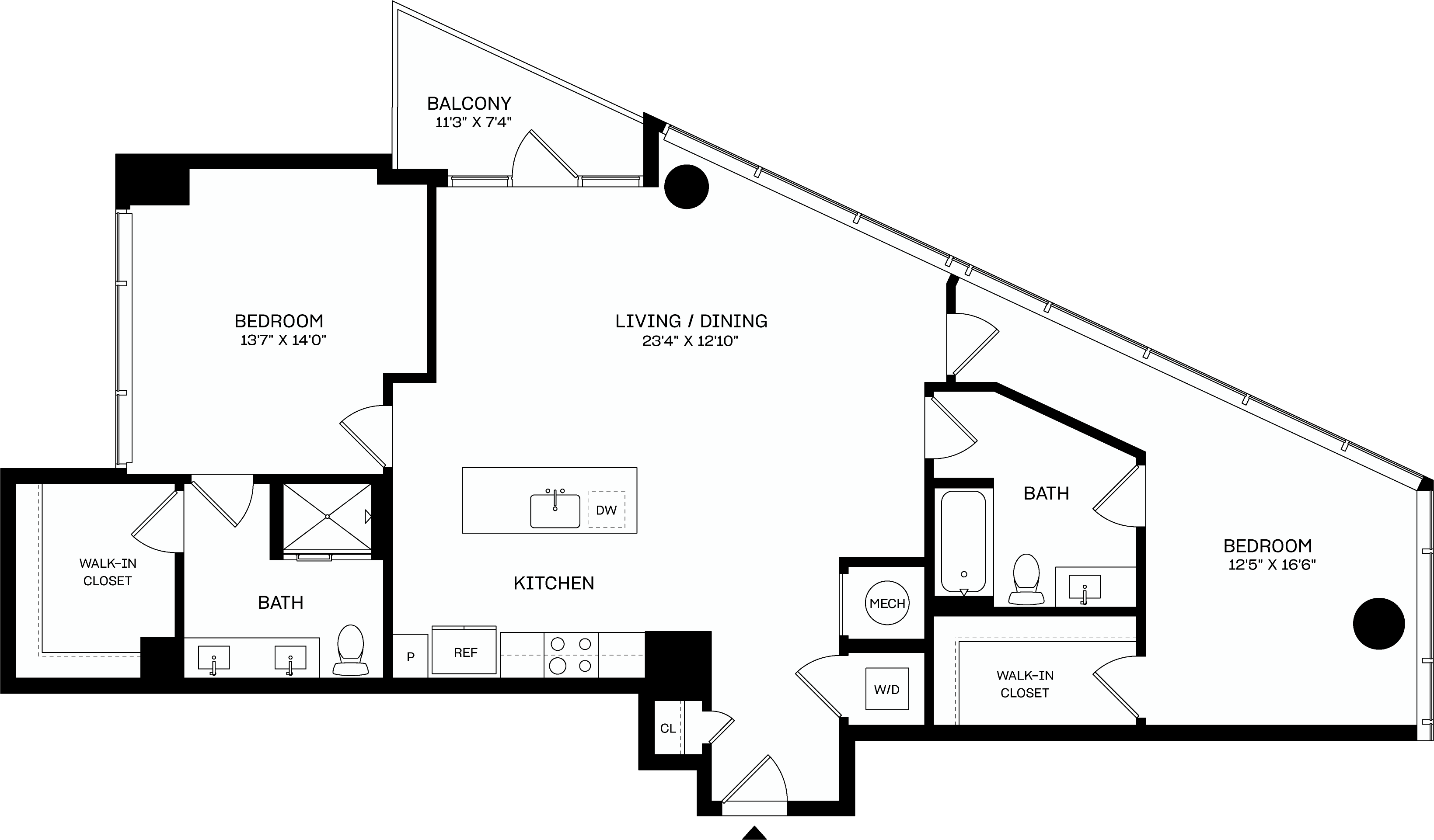 Floor plan layout diagram for B1
