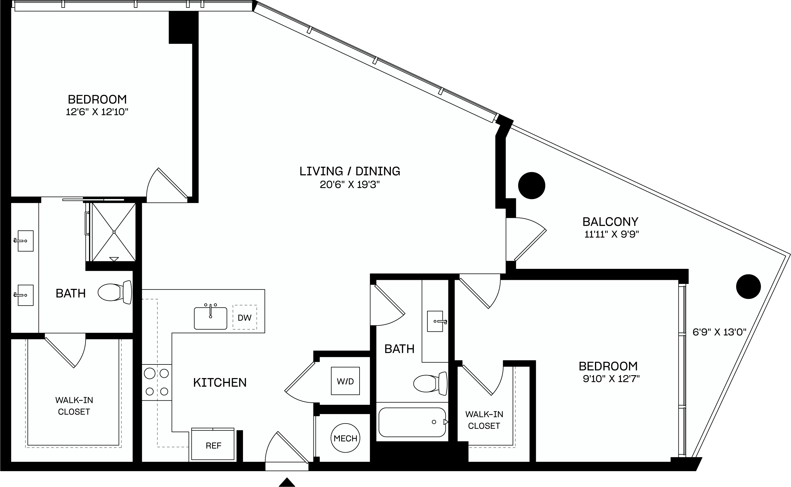 Floor plan layout diagram for B3