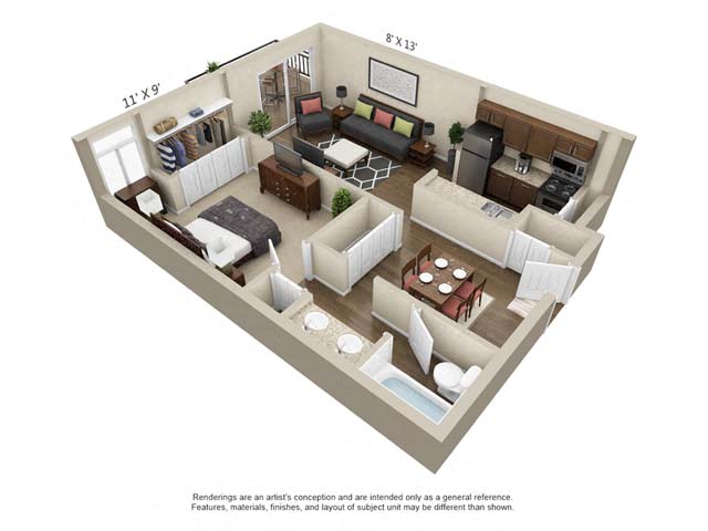Floor plan layout diagram for A2