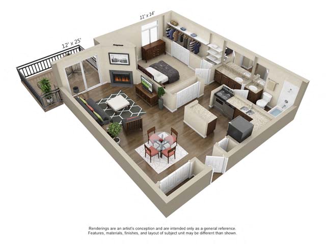Floor plan layout diagram for A3