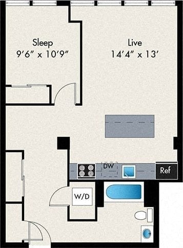 Unit 0211 floor plan
