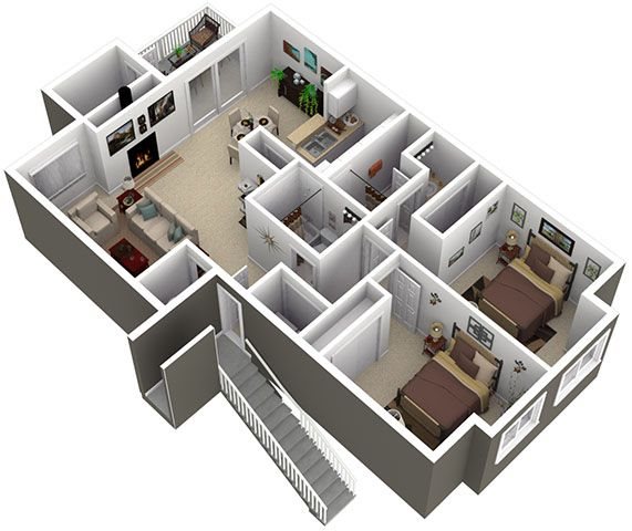 The Oak floor plan