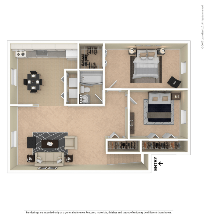 A floor plan of a house with a kitchen