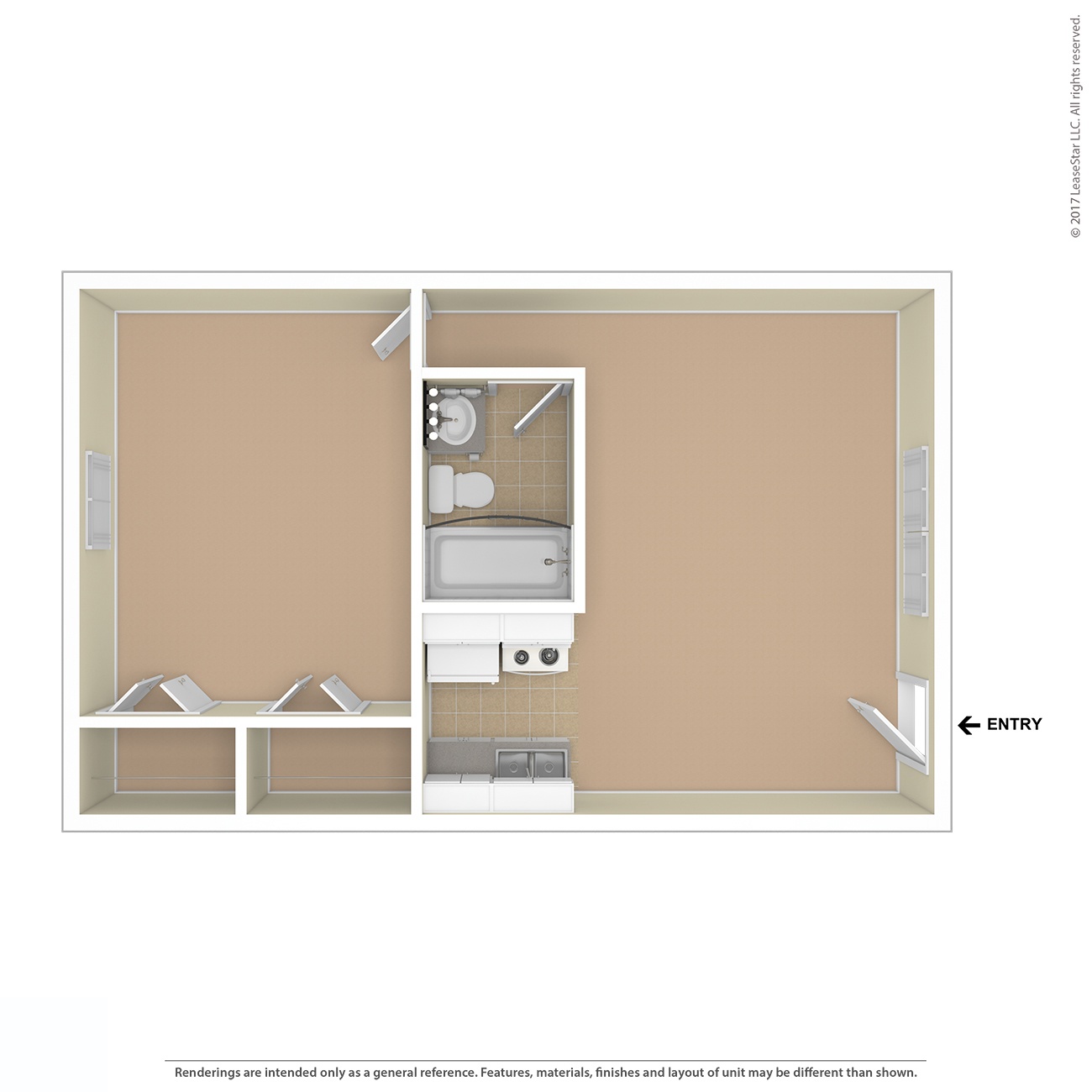 A drawing of a bathroom with a toilet, sink, and bathtub.