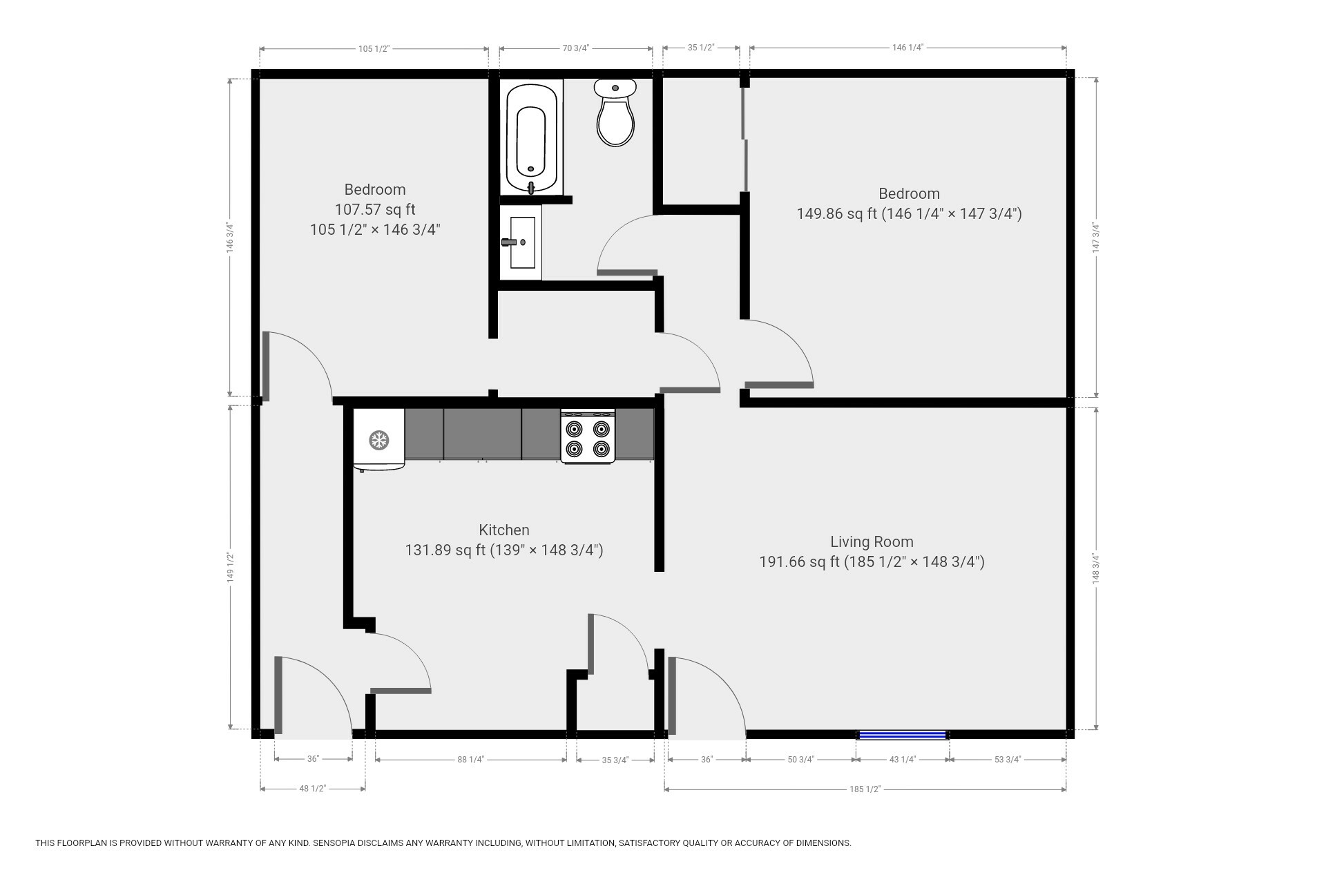 A floor plan of a house with a kitchen