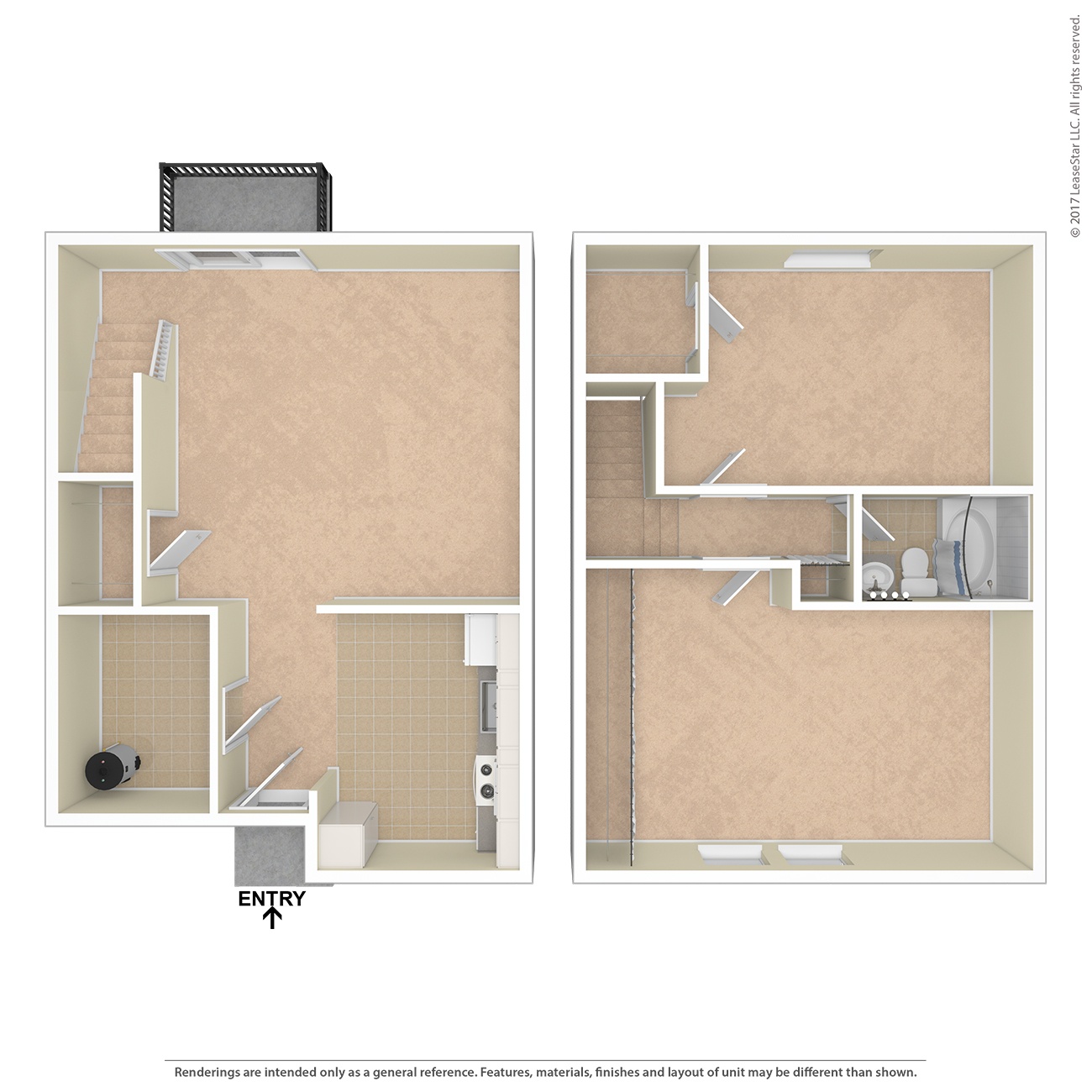 A floor plan of a room with a television and a ball.