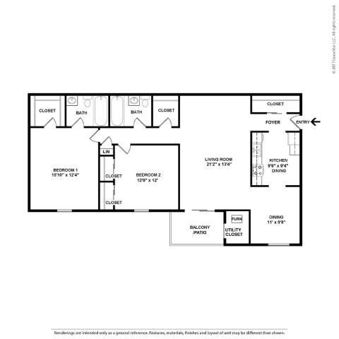 A black and white floor plan of a house with a living room