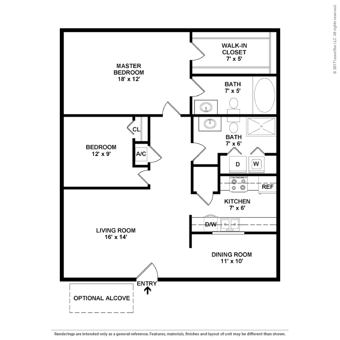 A black and white drawing of a house layout.
