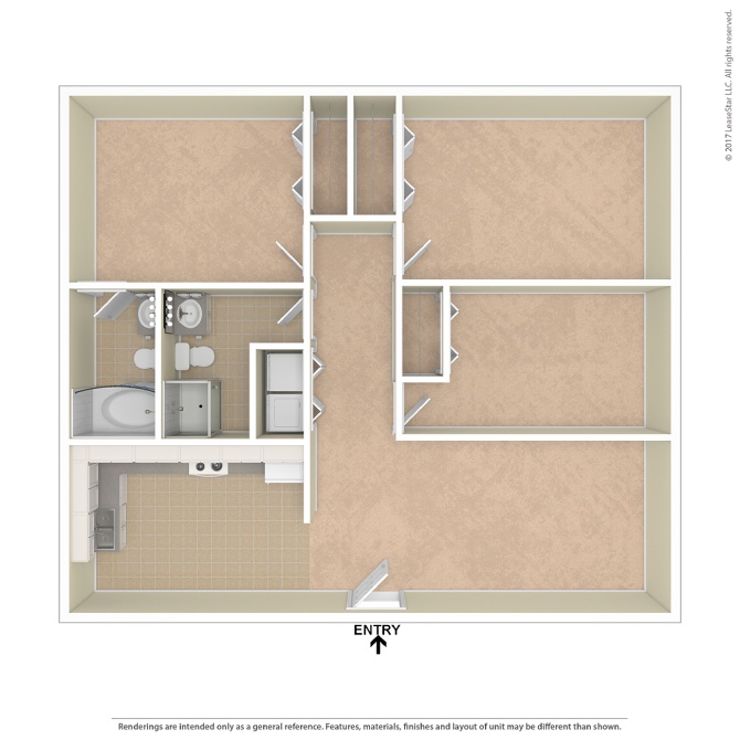 A diagram of a bathroom layout with a toilet, sink, and bathtub.