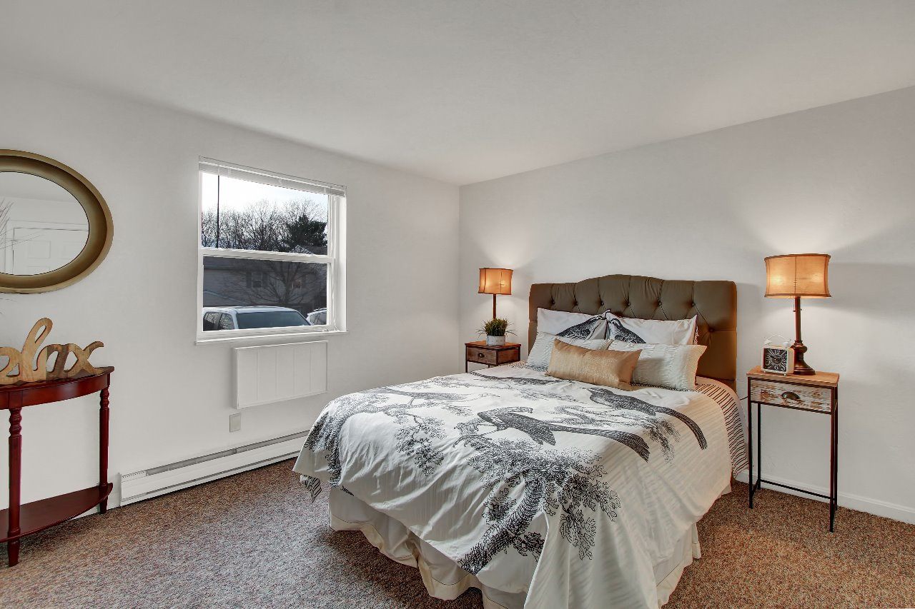 A black and white floor plan of a home with a living room