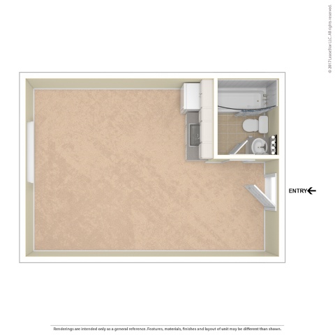0 X 1 Studio Woodbridge Apartments North