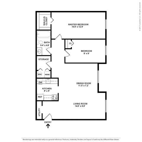 A floor plan of a house with a living room