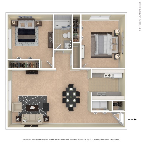 A floor plan of a house with a living room