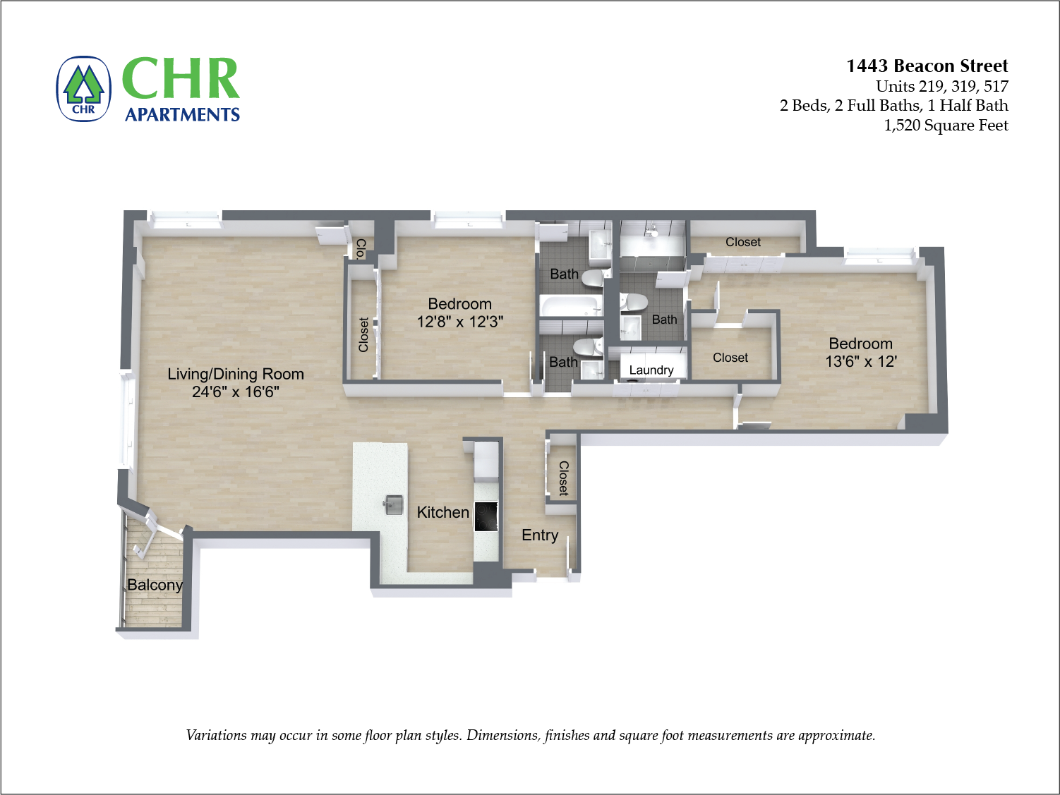 Floor plan 2 Bed/2 Bath image 7