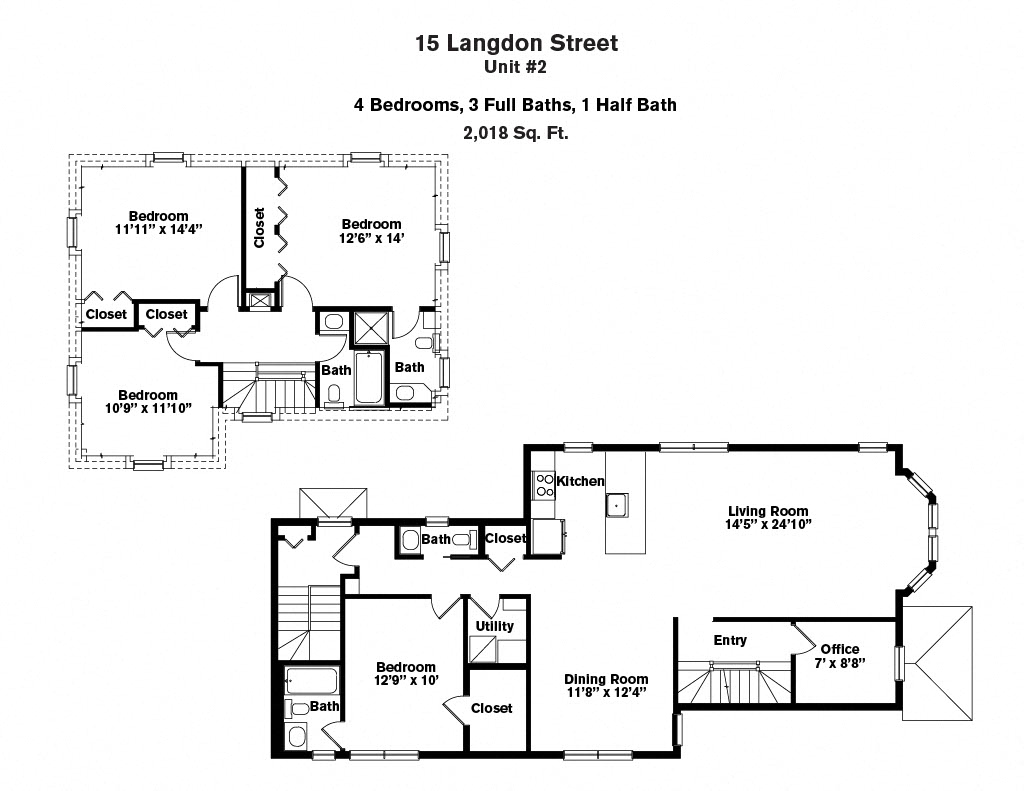 Click to view 4 Bedroom/4 Bath floor plan gallery