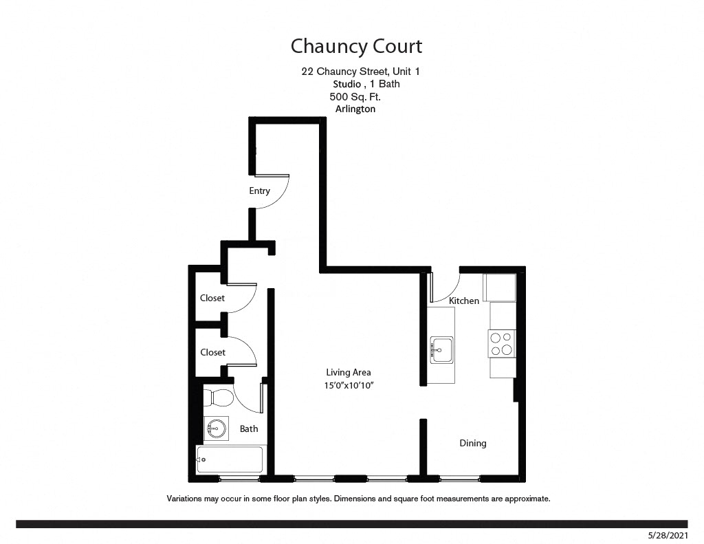 Floor plan Studio/1 Bath image 6