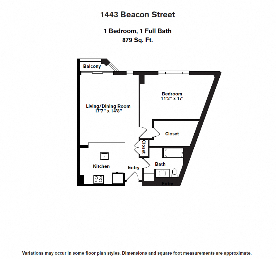 Floor plan 1 Bed/1 Bath image 8