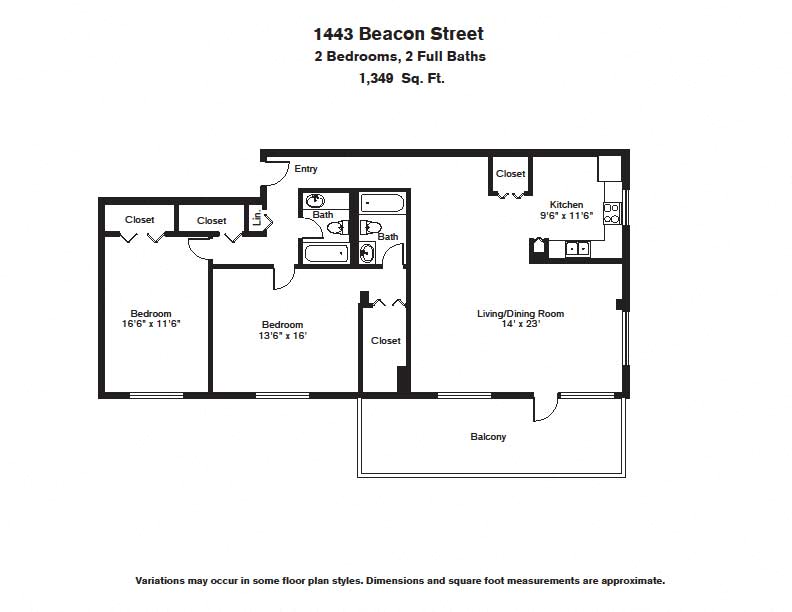 Floor plan 2 Bed/2 Bath image 8