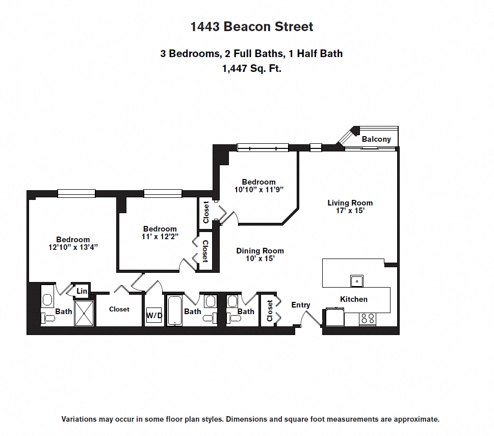 Floor plan 3 Bed/3 Bath image 2