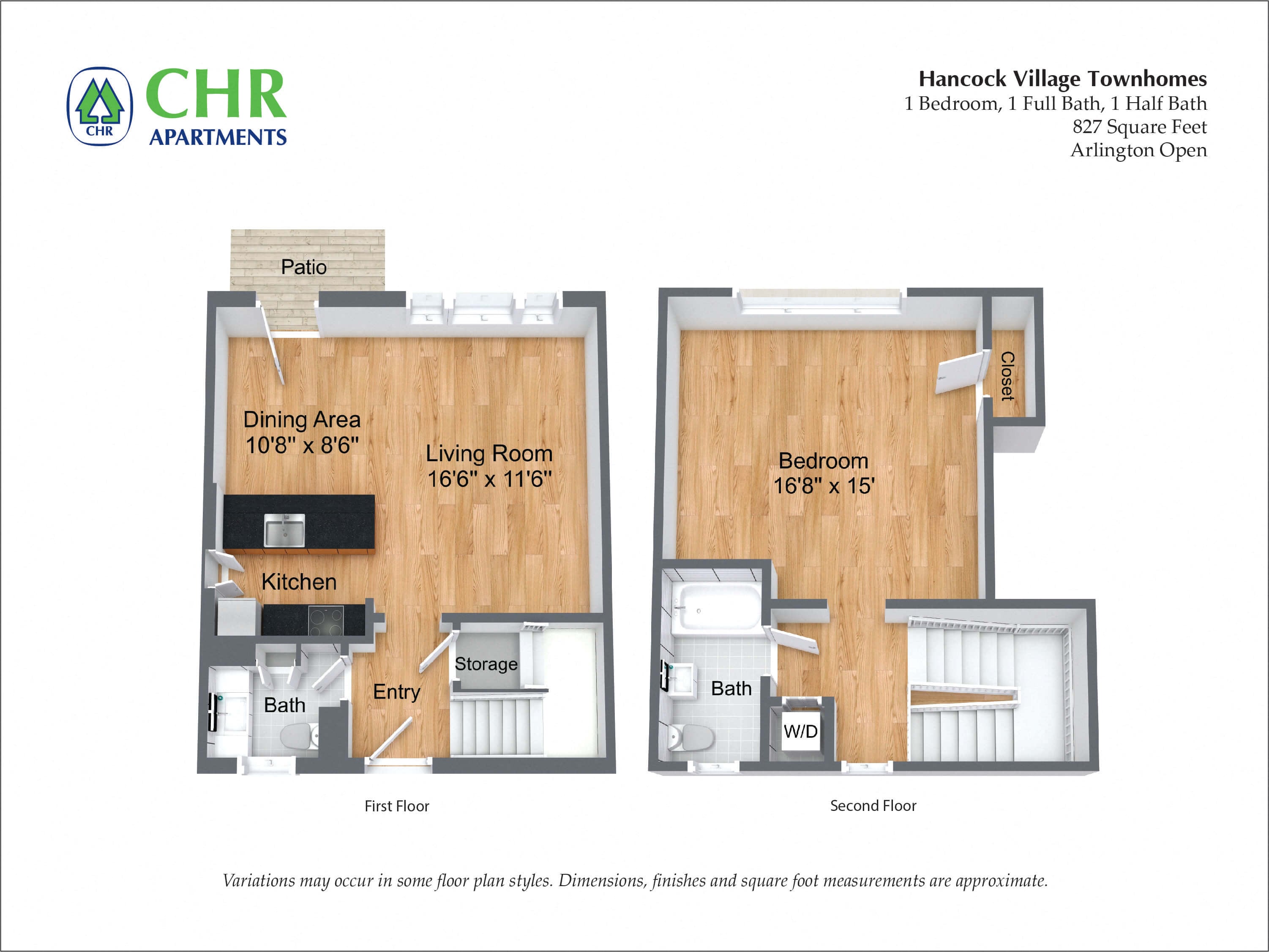 Floor plan 1 Bed - Townhome image 8