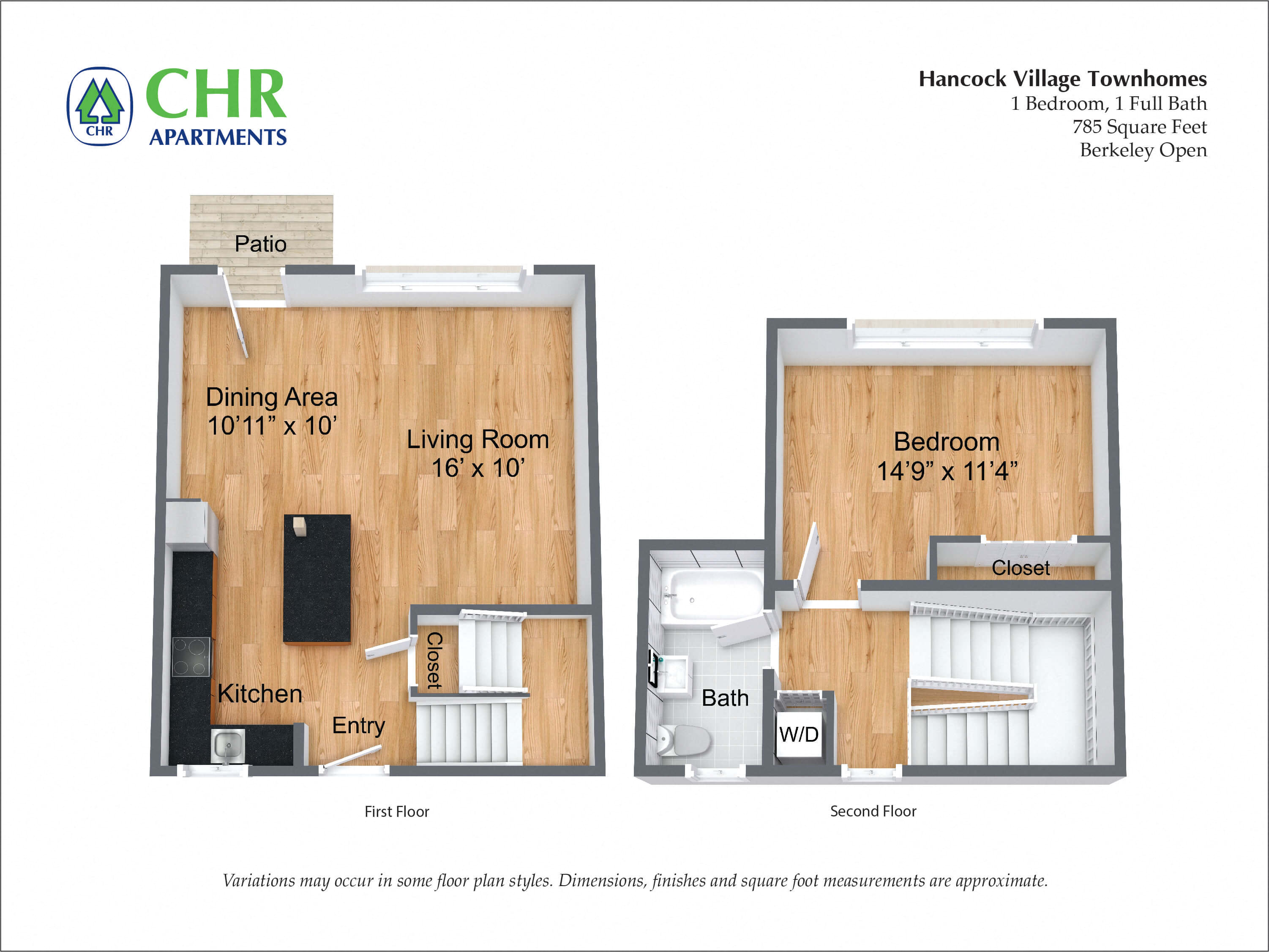 Floor plan 1 Bed - Townhome image 5