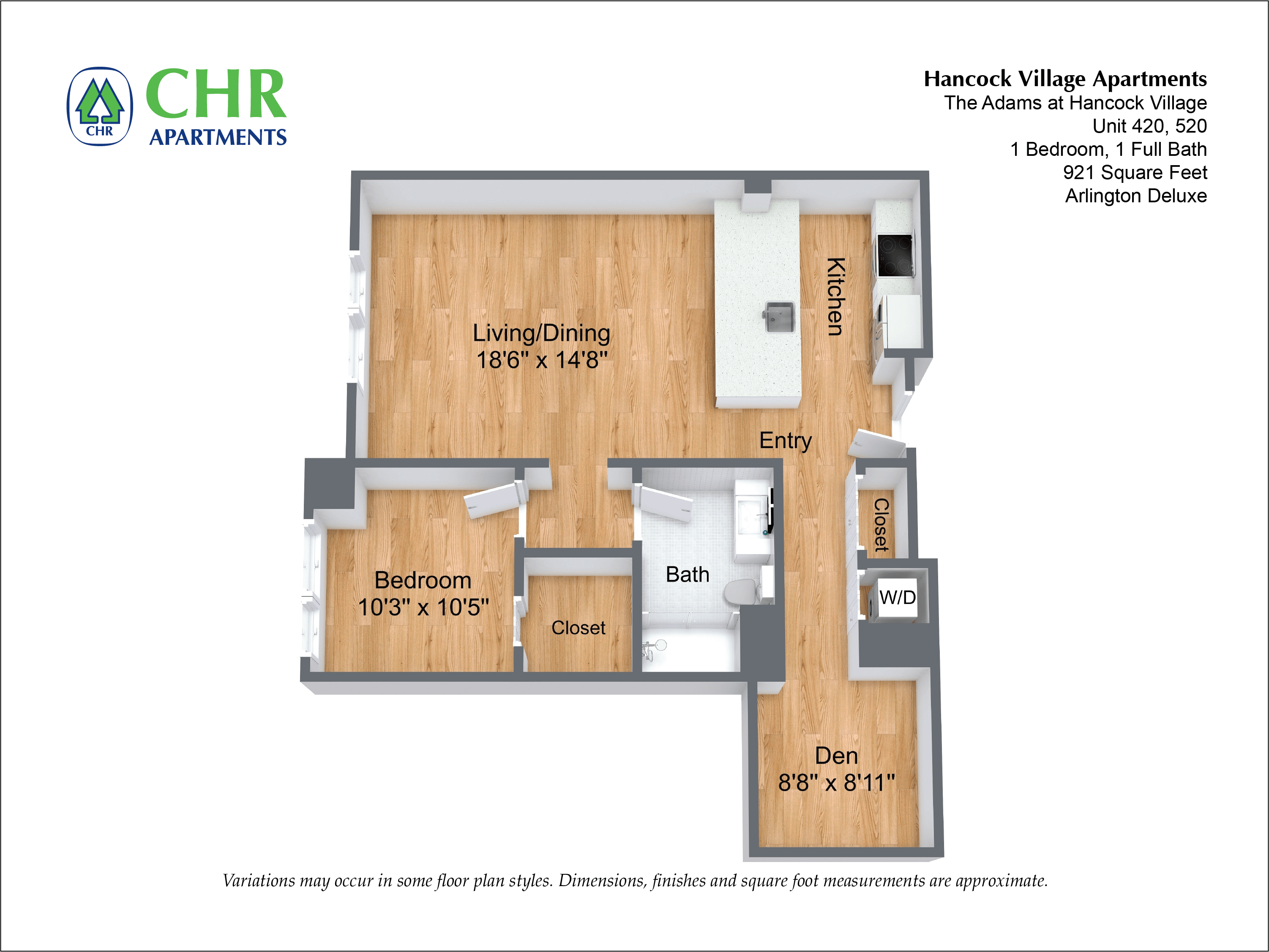 Click to view Floor plan 1 Bed/1 Bath - NEW image 6
