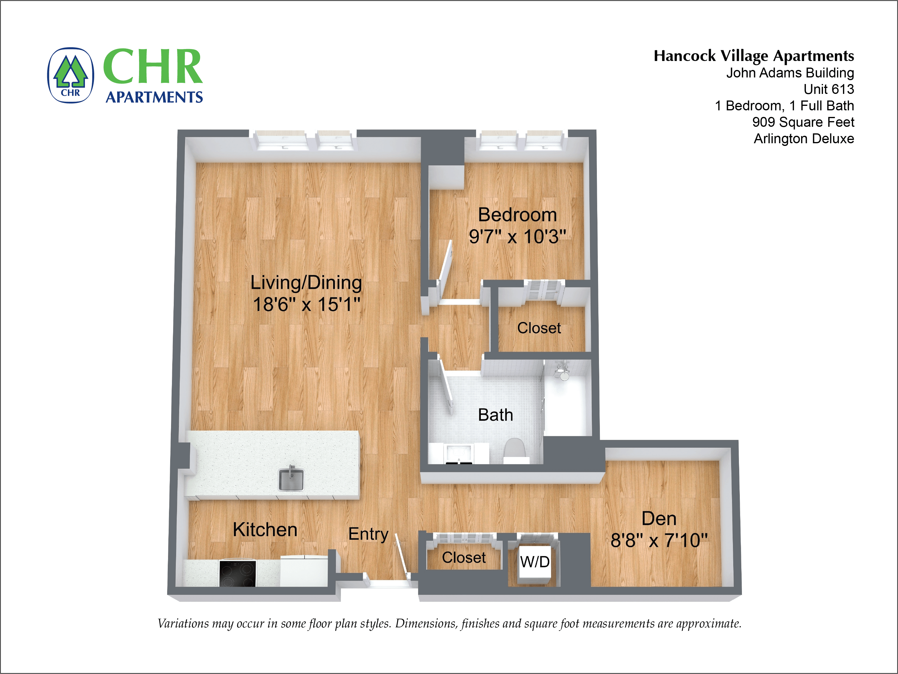 Click to view Floor plan 1 Bed/1 Bath - NEW image 13