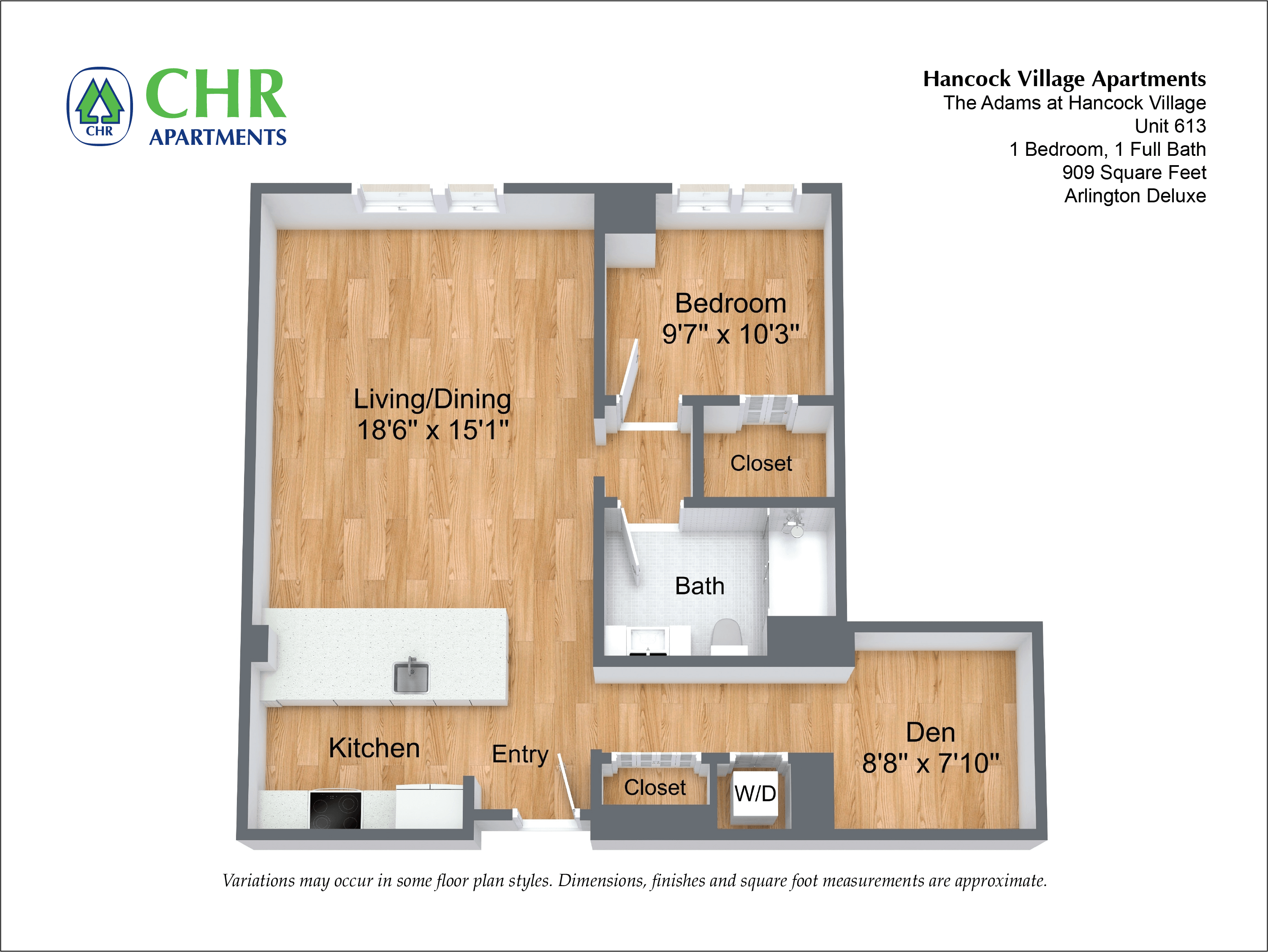 Click to view Floor plan 1 Bed/1 Bath - NEW image 13