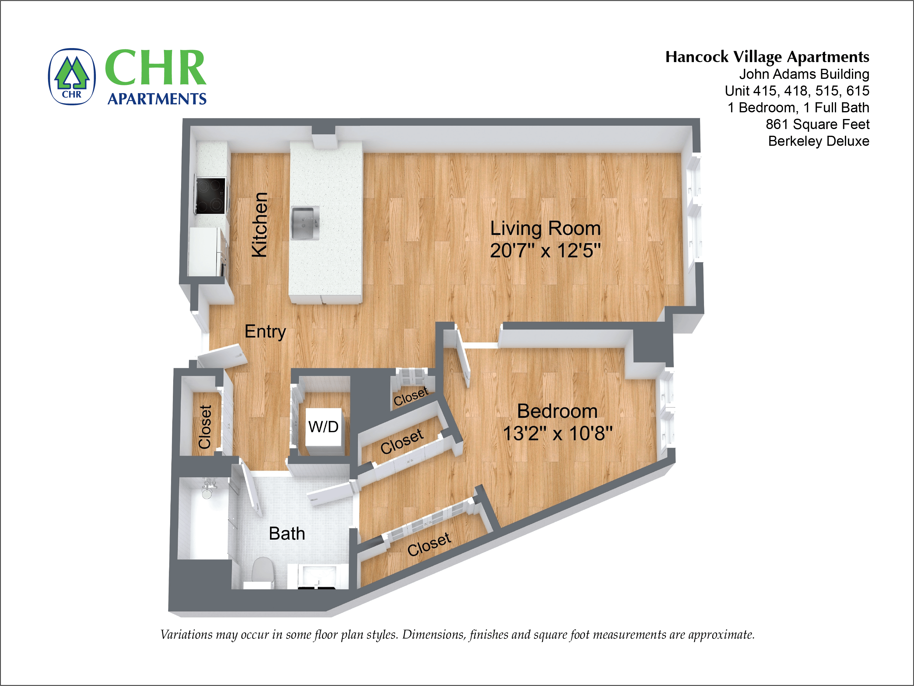 Click to view Floor plan 1 Bed/1 Bath - NEW image 15
