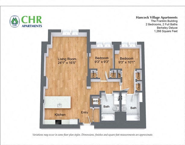 Floor plan 2 Bed/2.5 Bath Single Level - The Franklin image 13
