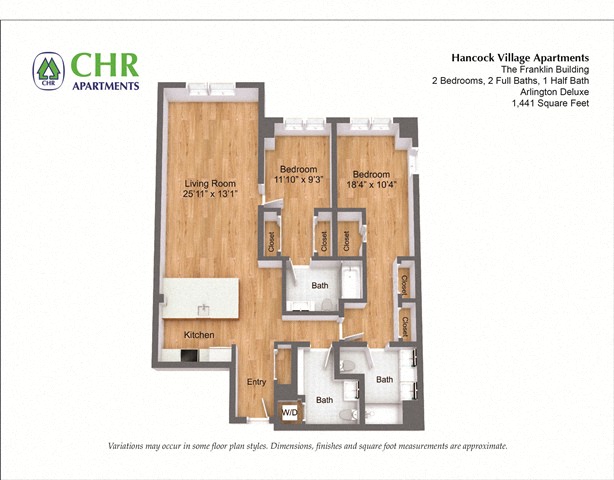 Floor plan 2 Bed/2 Bath Single Level - The Franklin image 29