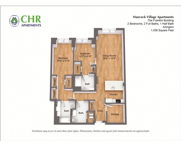 Floor plan 2 Bed/2 Bath Single Level - The Franklin image 13