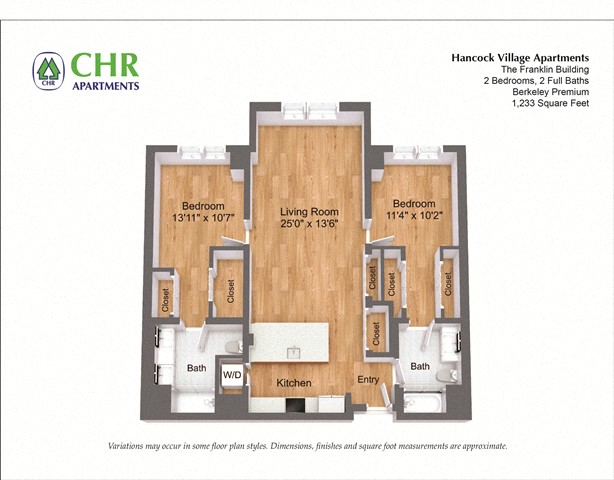 Floor plan 2 Bed/2 Bath Single Level - The Franklin image 15
