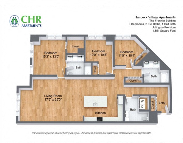 Floor plan 3 Bed/2.5 Bath Single Level - The Franklin image 8