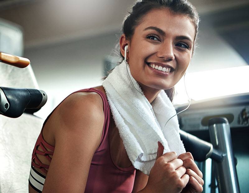 Woman working out