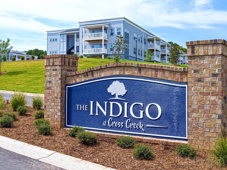 The Indigo At Cross Creek Entrance Sign