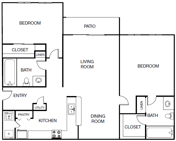 Andros Isles Apartments The Bahamas floor plan image - Daytona Beach, FL