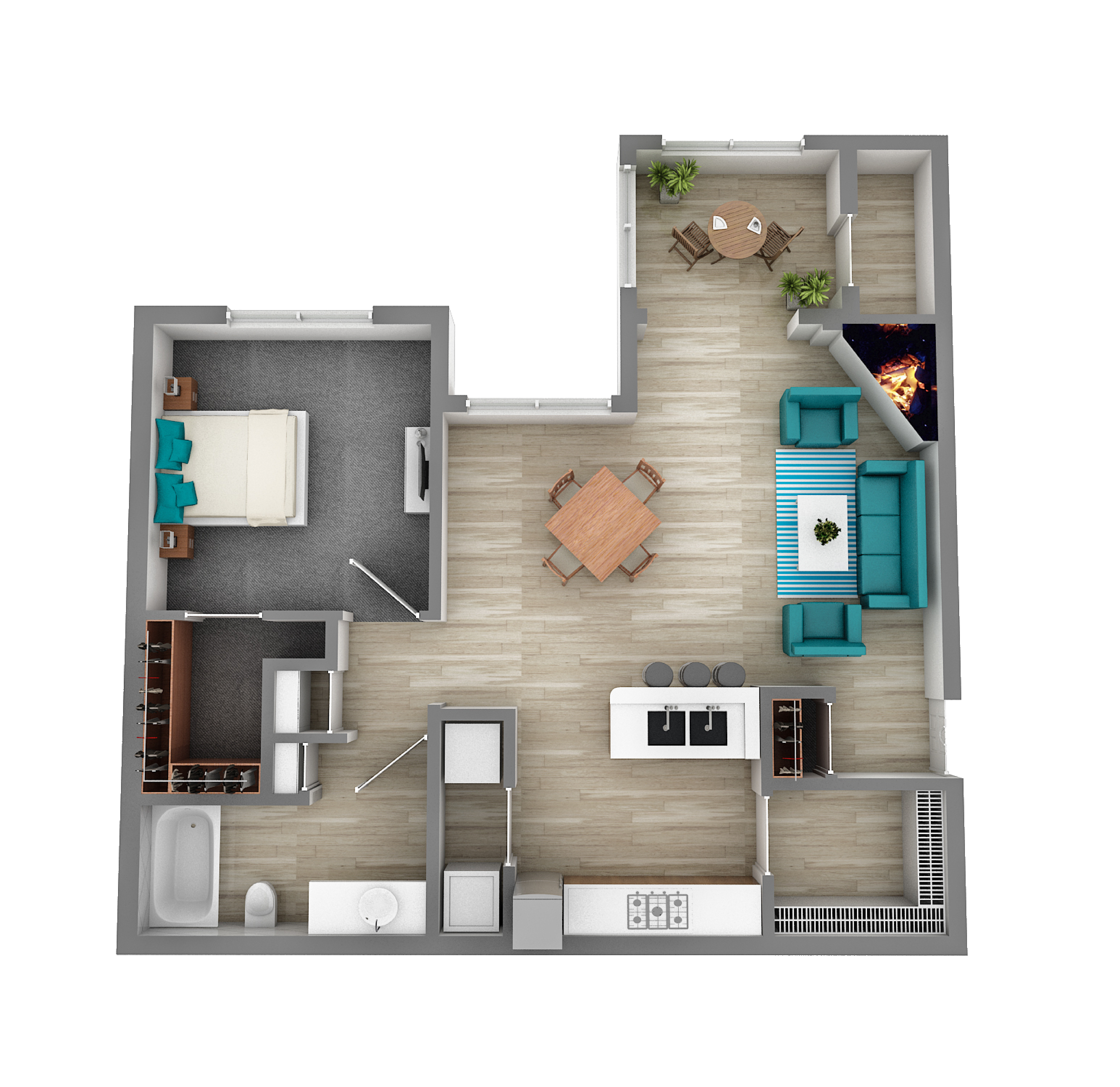 Beck at Wells Branch A3 floor plan
