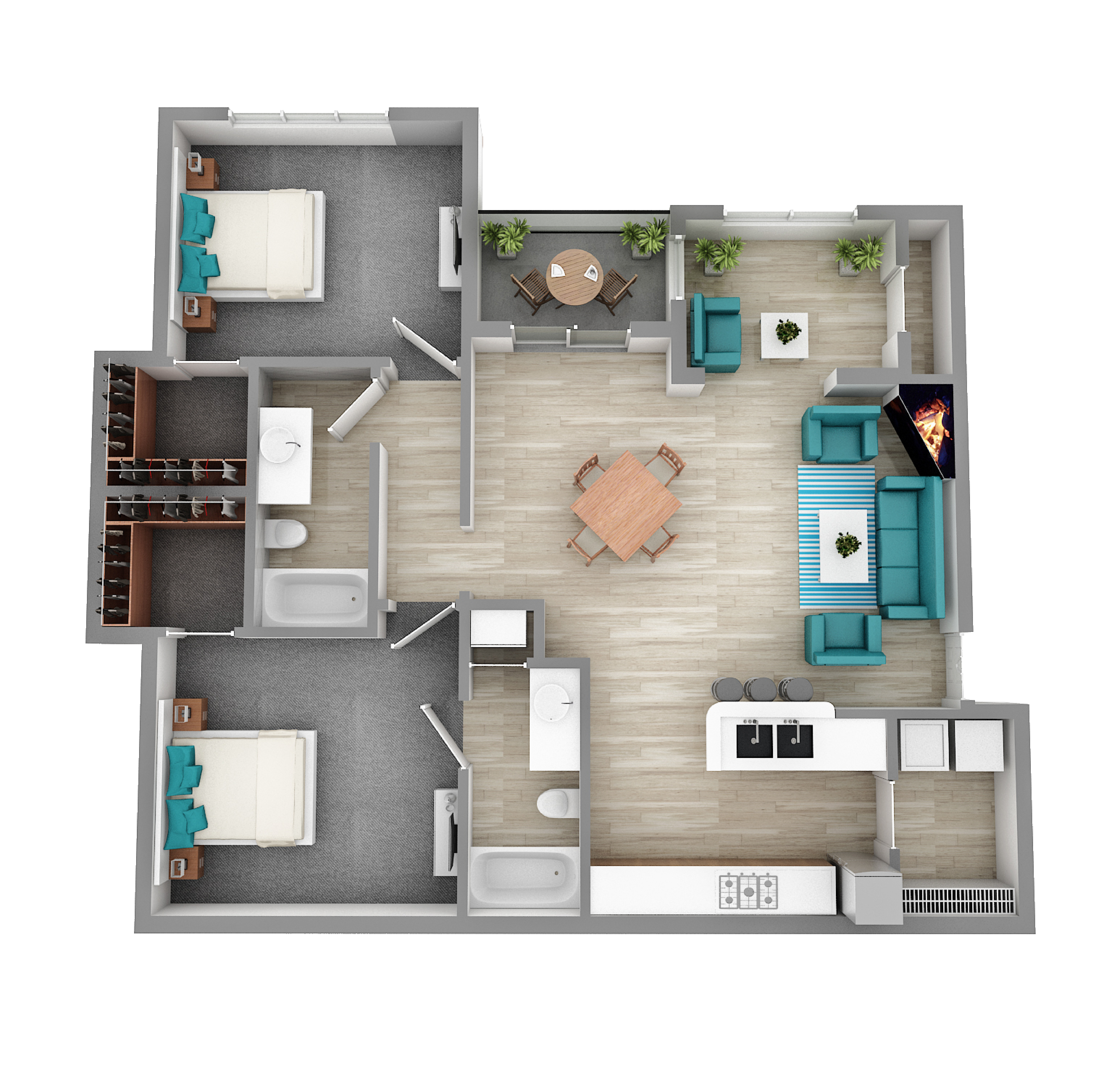 Beck at Wells Branch B2 floor plan