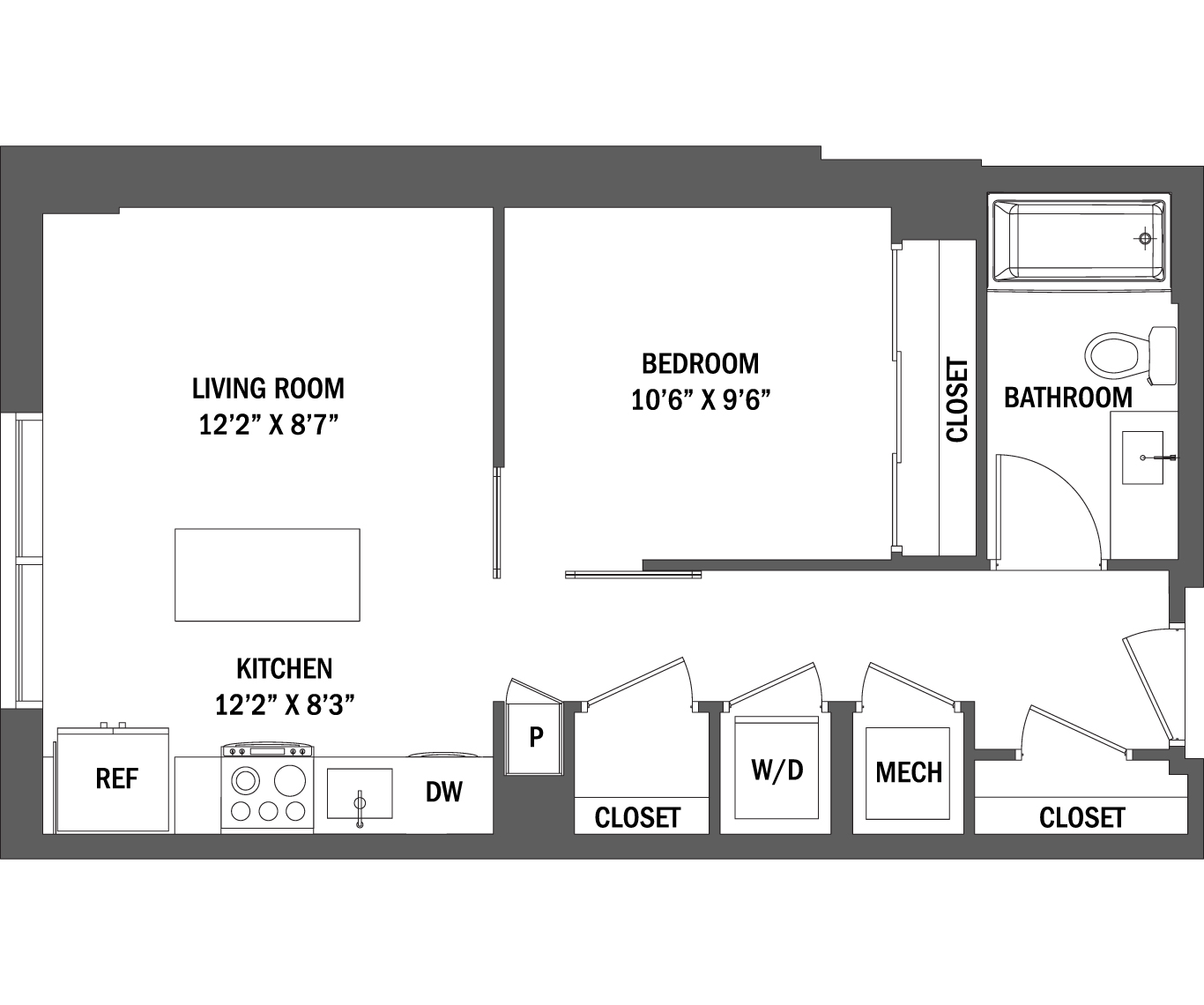 Junior 1 Bed | The Elle I - VIII layout 3