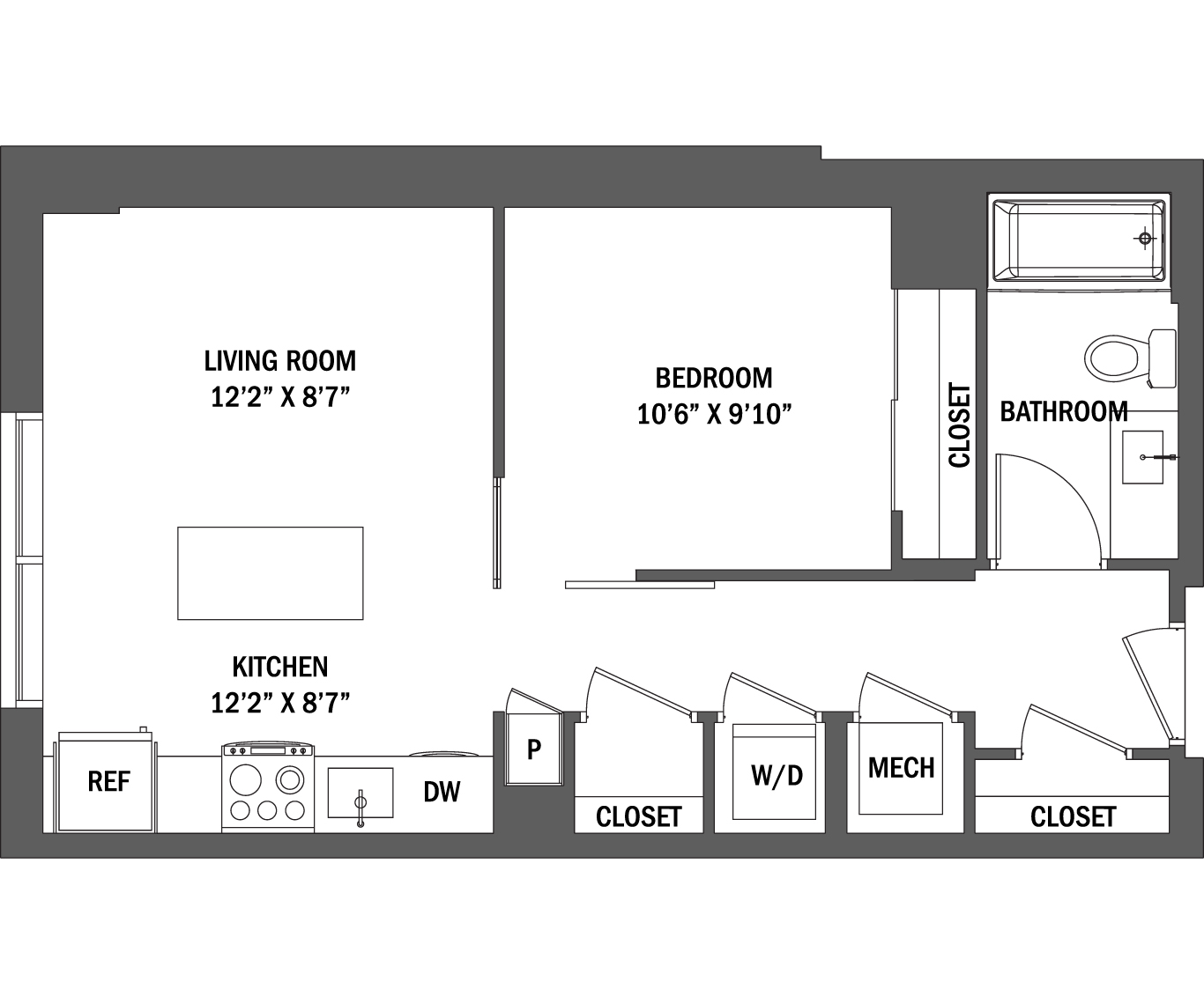 Junior 1 Bed | The Theo I - V layout 2