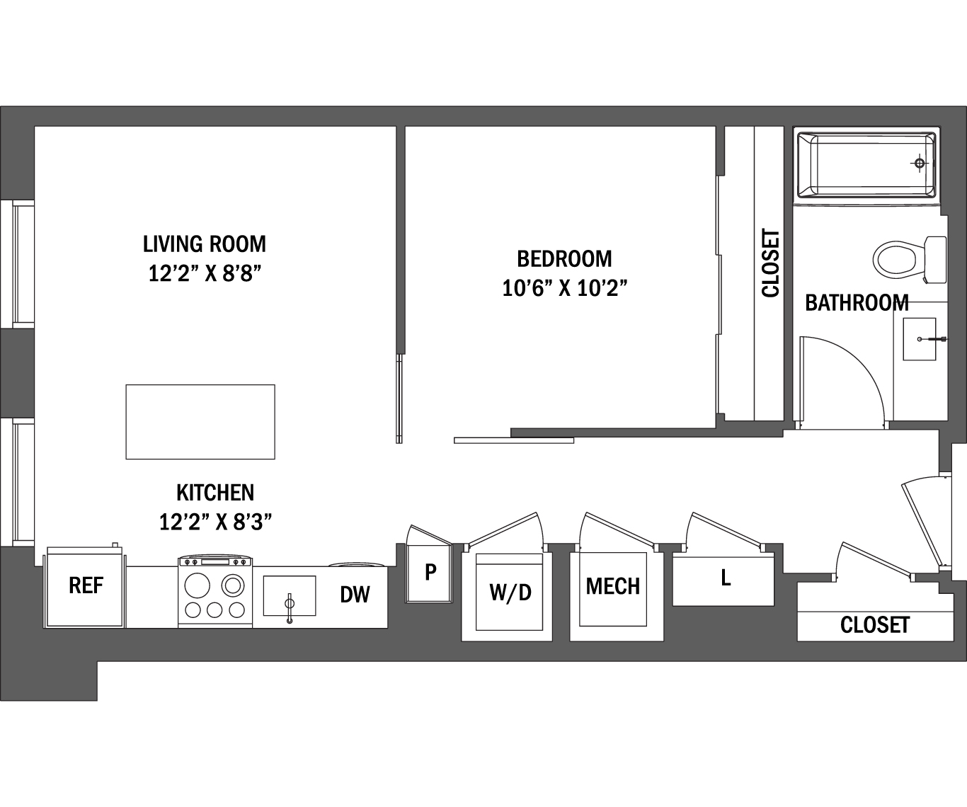 Junior 1 Bed | The Theo I - V layout 3